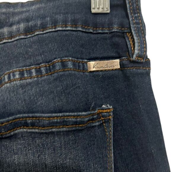 KanCan Dark Wash Allie Mid Rise Flare Jeans Women’s Size 32 Stretch Western - Picture 10 of 14